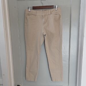 Old Navy Pixie Ankle Tan Dress Pants Size 10
